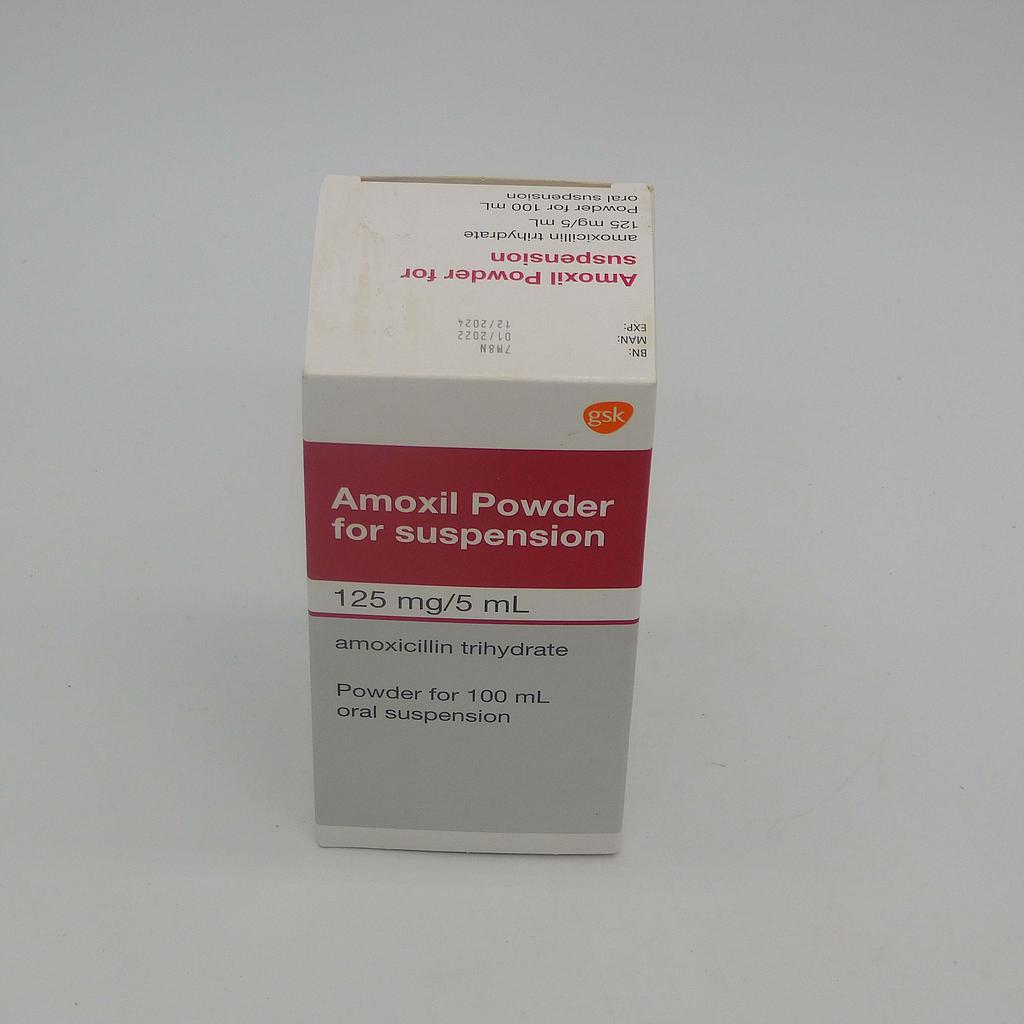 Amoxicillin 125mg/5ml Suspension 100ml (Amoxil)