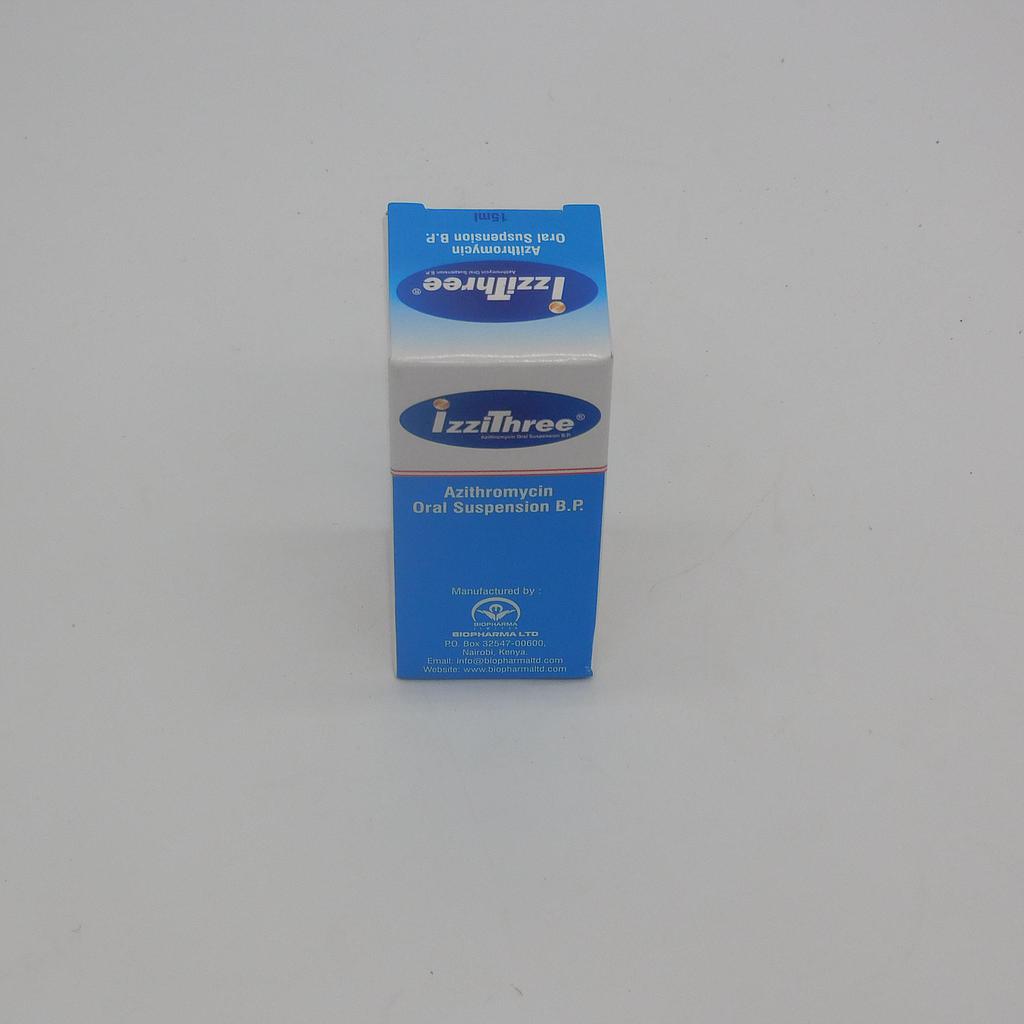 Azithromycin 200mg/5ml Suspension 15ml (IzziThree)