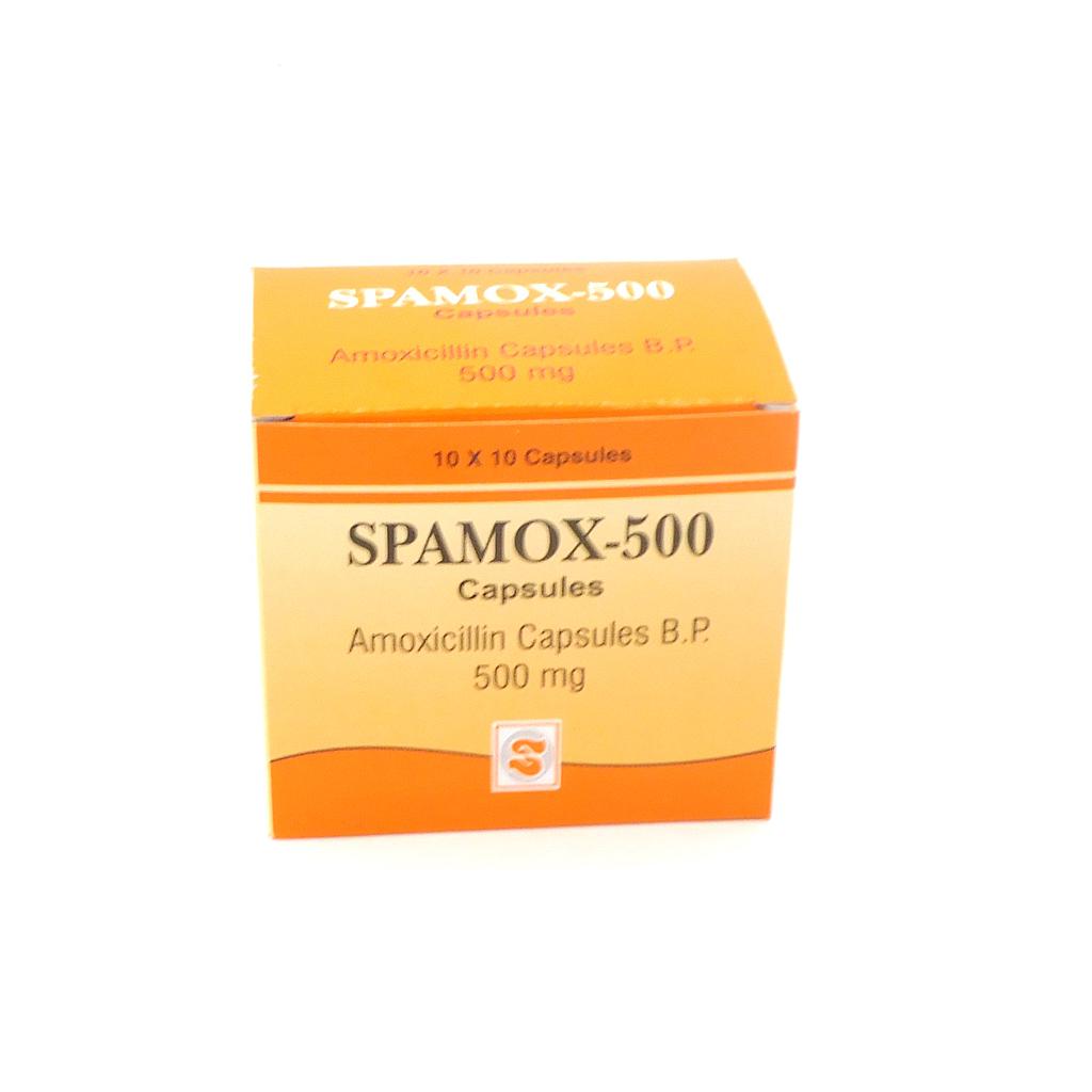 Amoxicillin 500mg Capsules (Spamox)