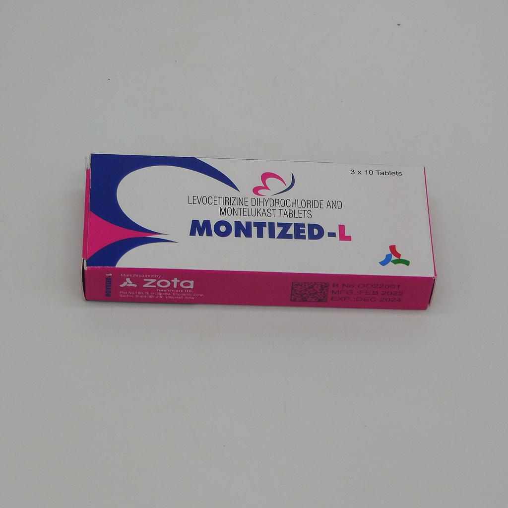 Montelukast/Levocetrizine Dihydrochloride 10mg Tablets (Montized L)