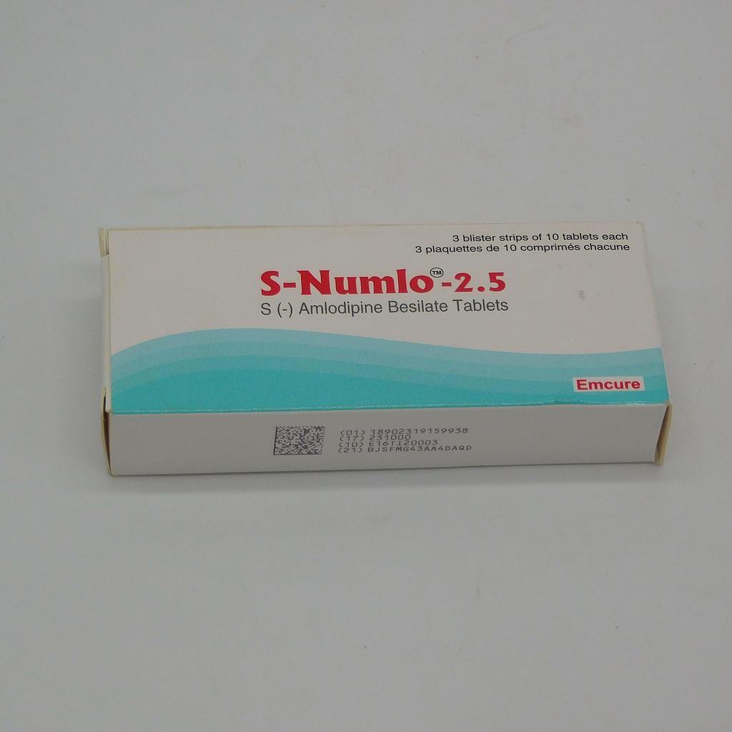 S-Amlodipine 2.5mg Tablets (S-Numlo)