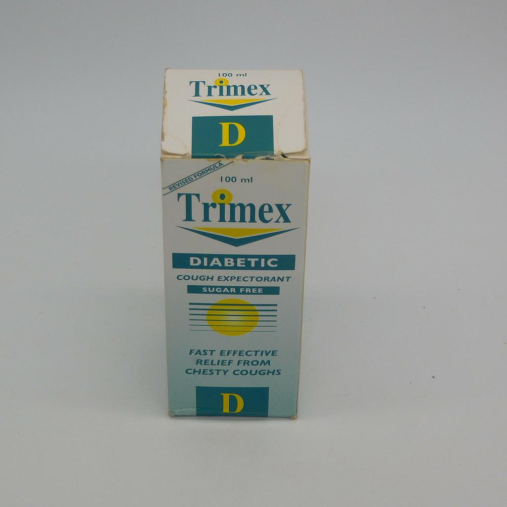 Chlorpheniramine Maleate/Pseudoephedrine HCl/Guaifenesin 2mg/30mg/100mg/5ml Syrup 100ml (Trimex Diabetic)