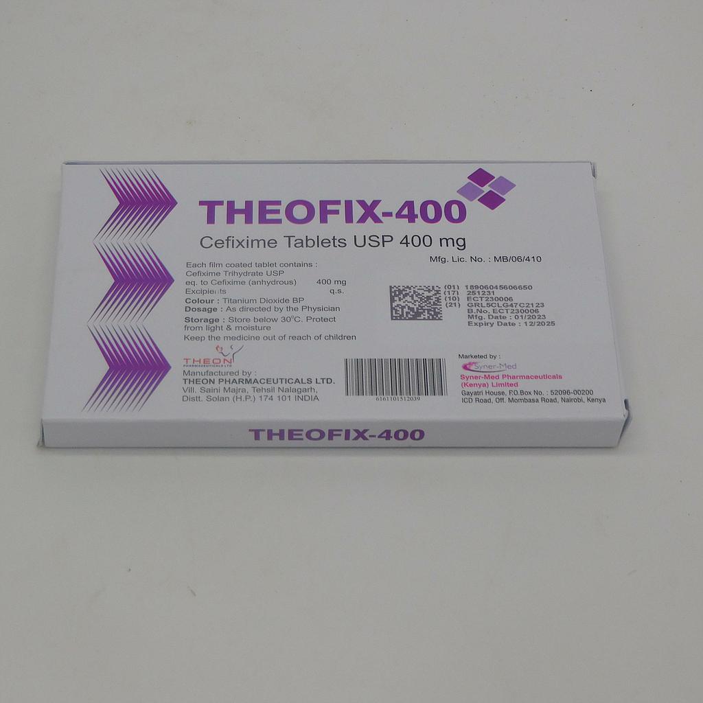 Cefixime 400mg Tablets (Theofix-400)