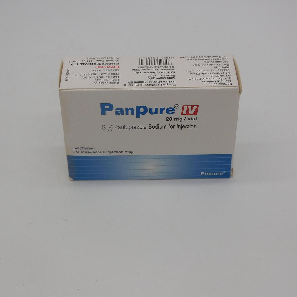 Pantoprazole Injection 20mg Vial (PanPure)