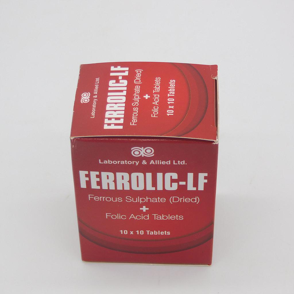 Ferrous Sulphate/Folic Acid 200mg/0.4mg Tablets (Ferrolic LF)