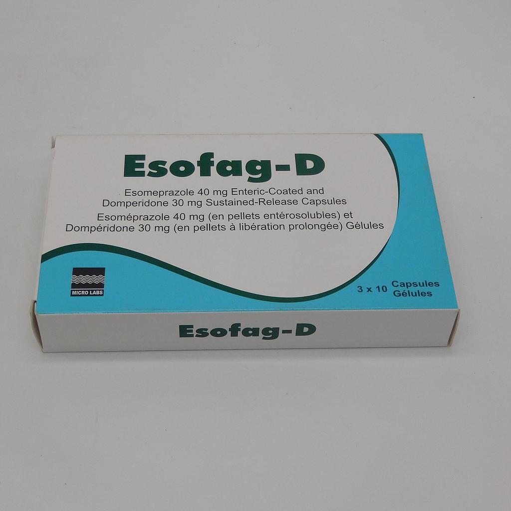 Esomeprazole 40mg/Domperidone 30mg Tablets (Esofag-D)