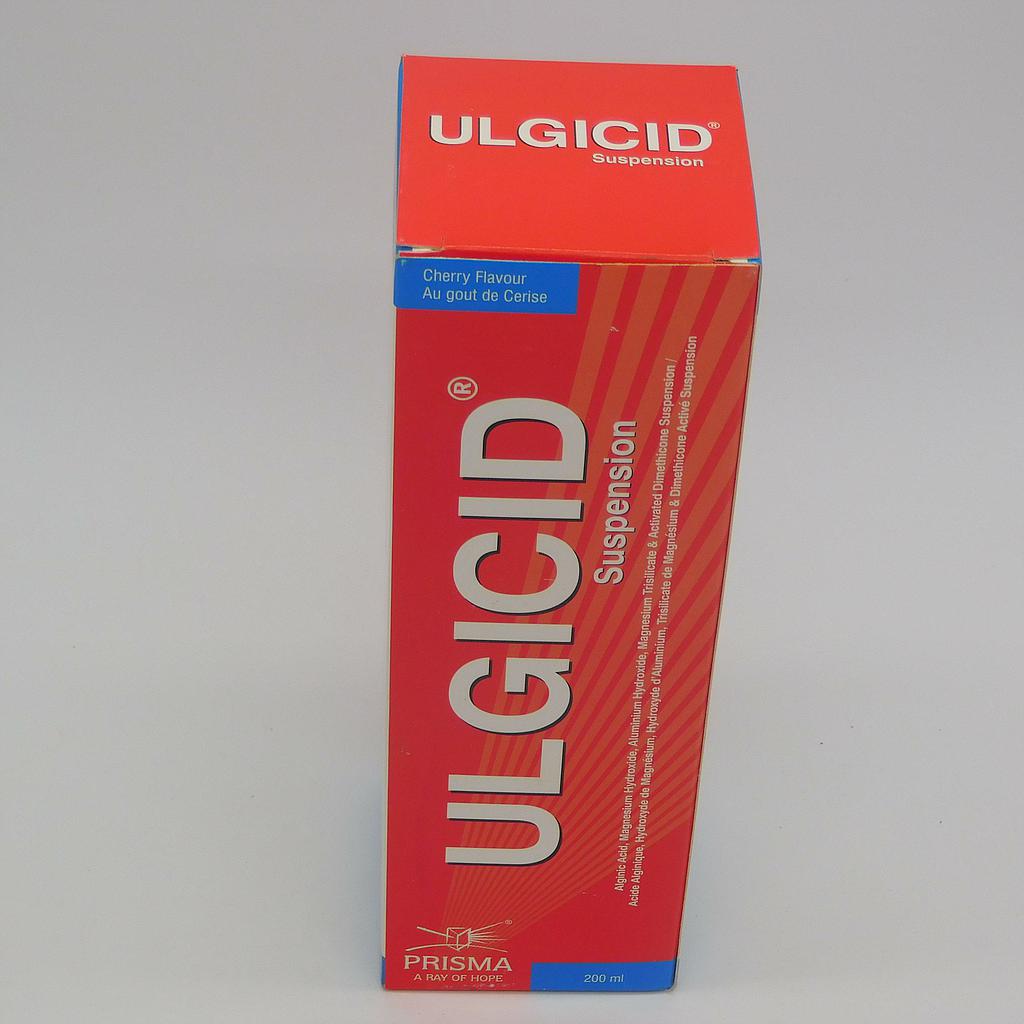Alginic Acid/Magnesium Hydroxide/Aluminum Hydroxide Suspension 200ml (Ulgicid Cherry Flavour)