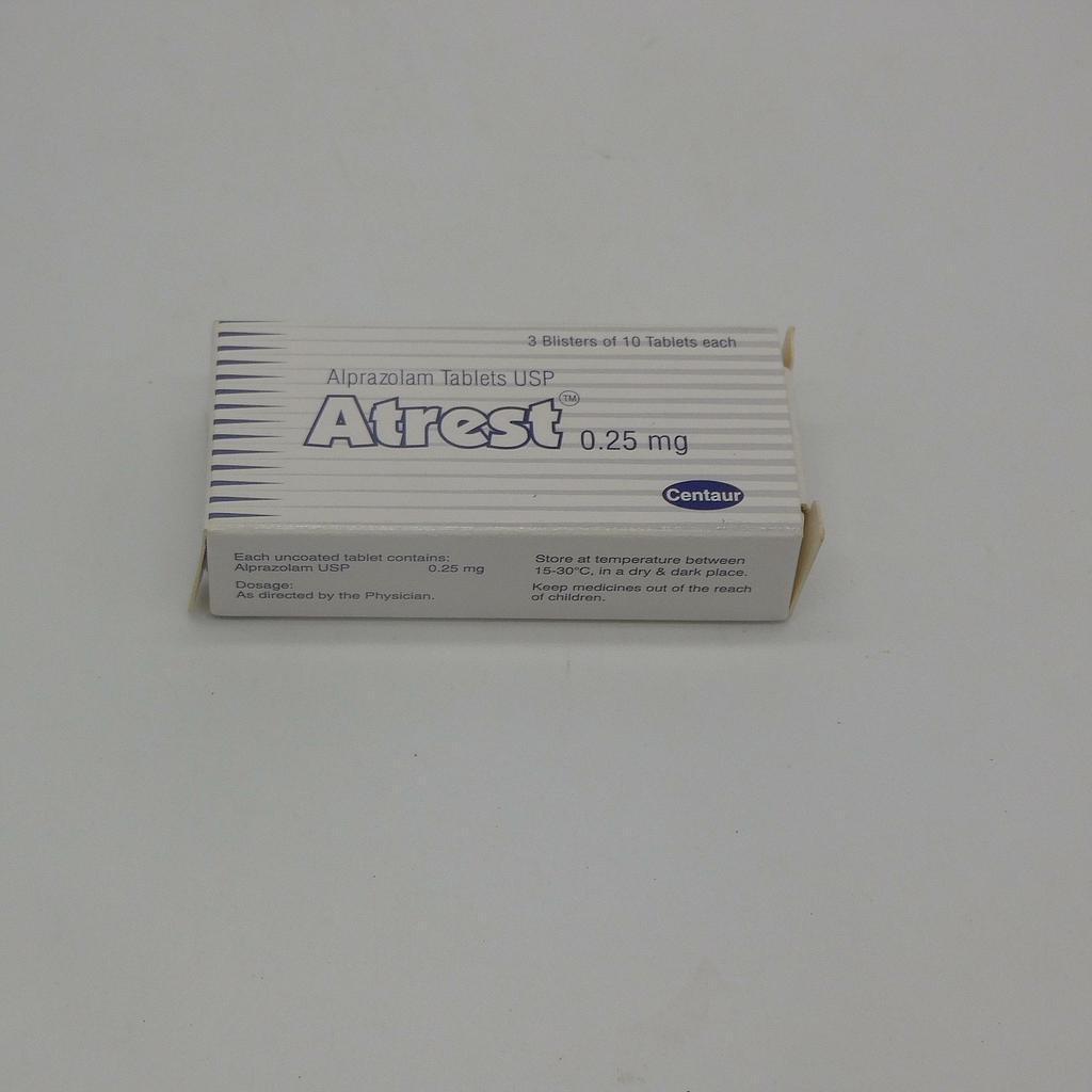 Alprazolam 0.25mg Tablets (Atrest)