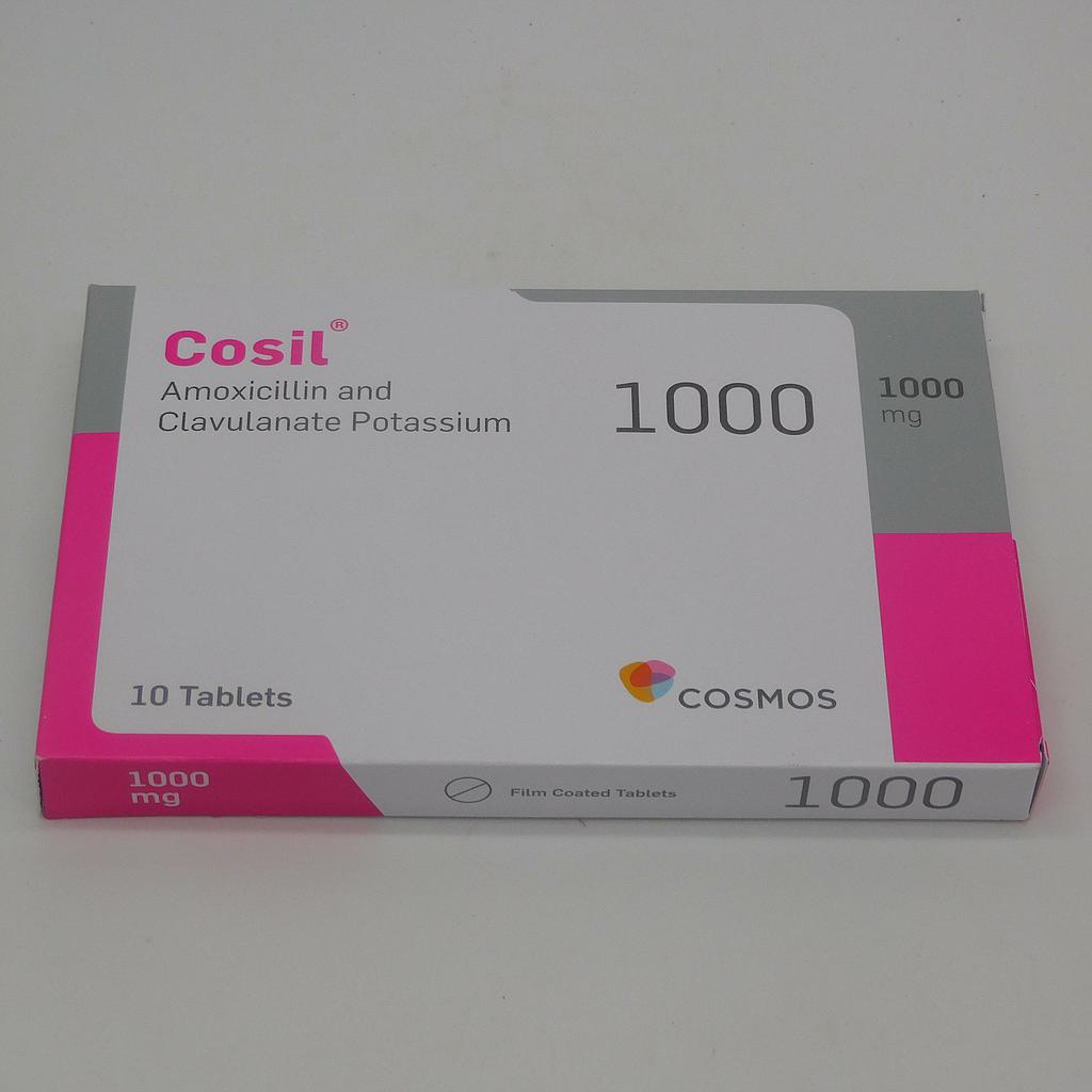 Amoxicillin/Clavulanate Potassium 1g Tablets (Cosil)