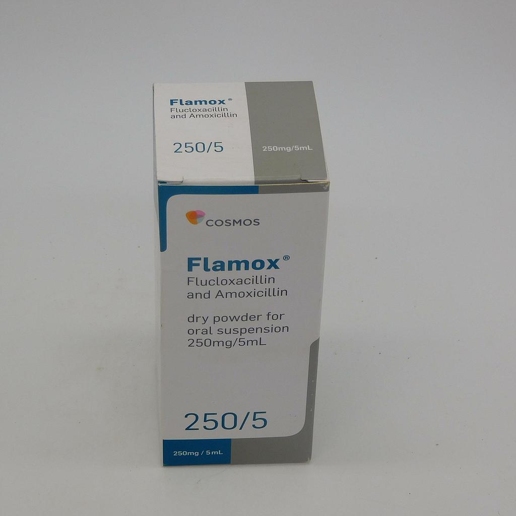 Amoxicillin/Flucloxacillin 125/125mg/5ml 100ml Suspension (Flamox)