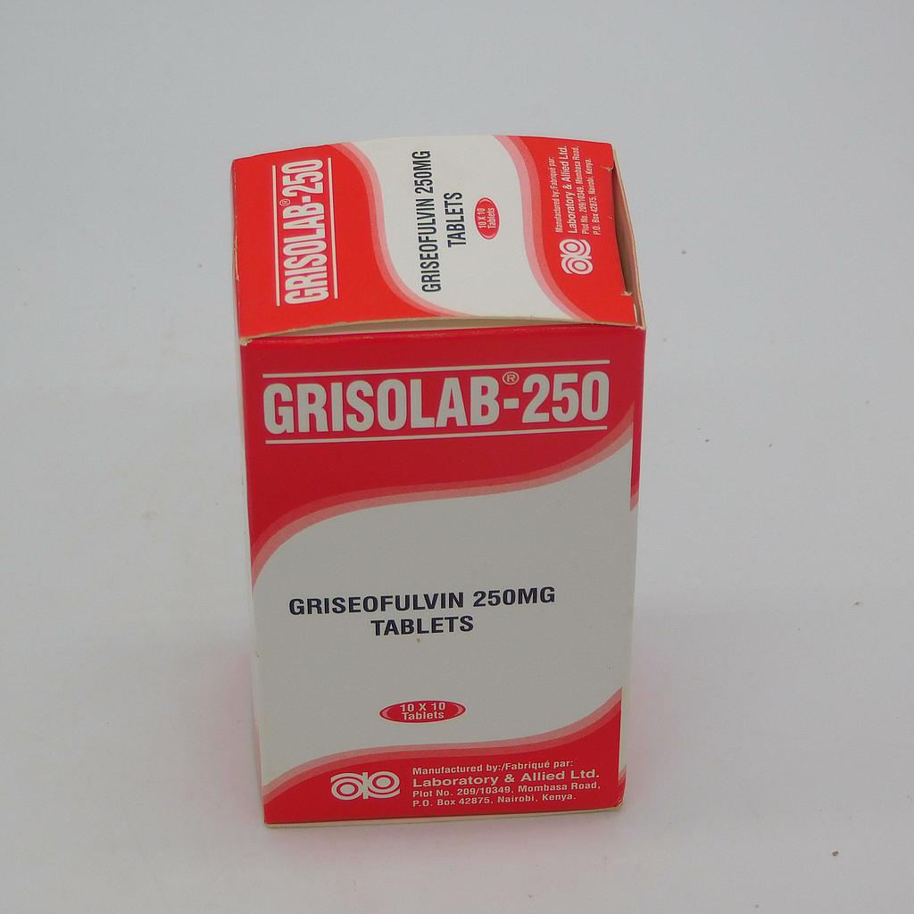 Griseofulvin 250mg Blister Tablets (Grisolab)