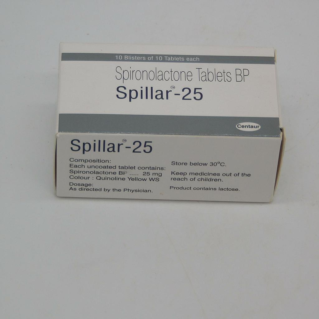 Spironolactone 25mg Tablets (Spillar)