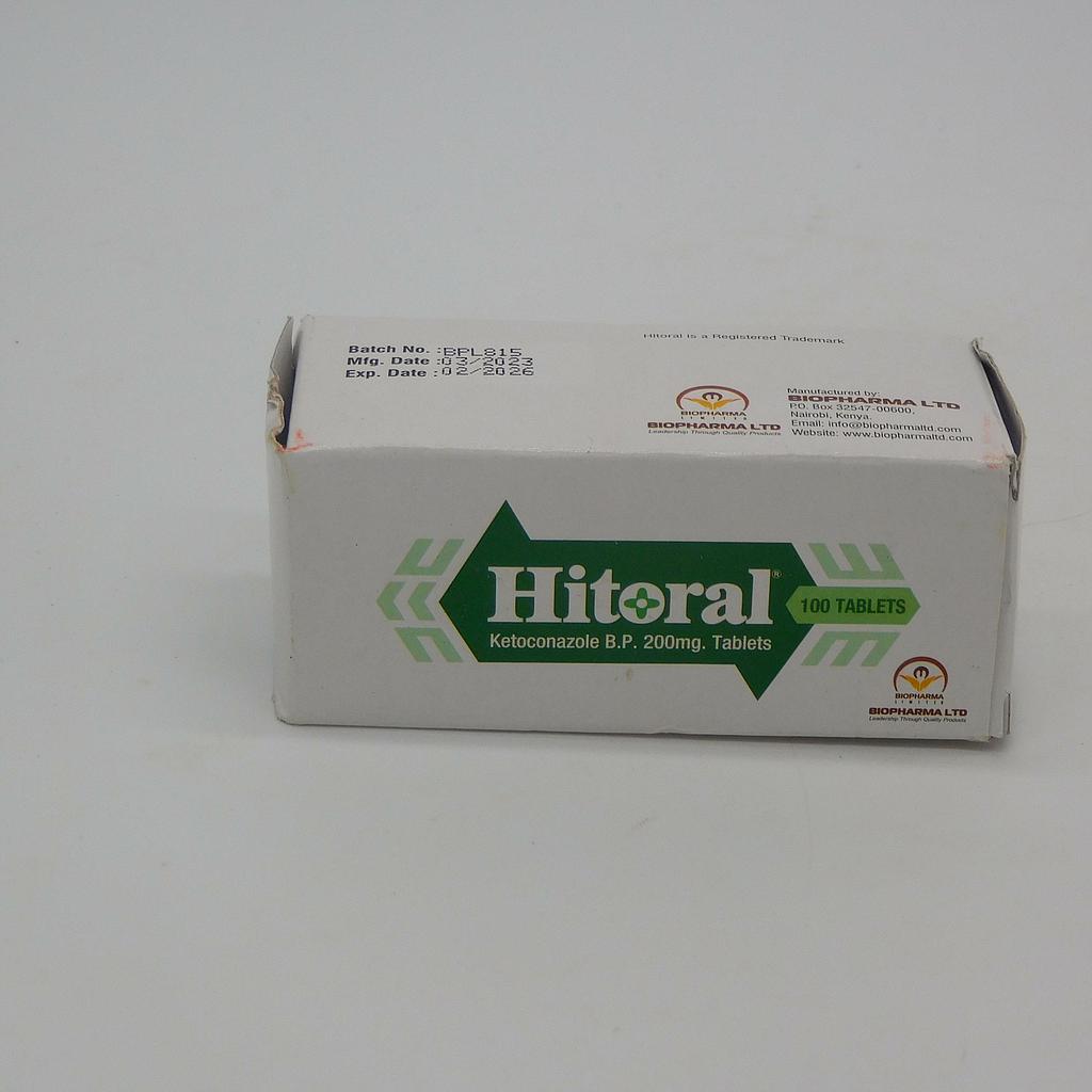 Ketoconazole 200mg Tablets (Hitoral)