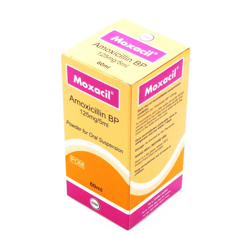 Amoxicillin 125mg/5ml Suspension 60ml (Moxacil) 