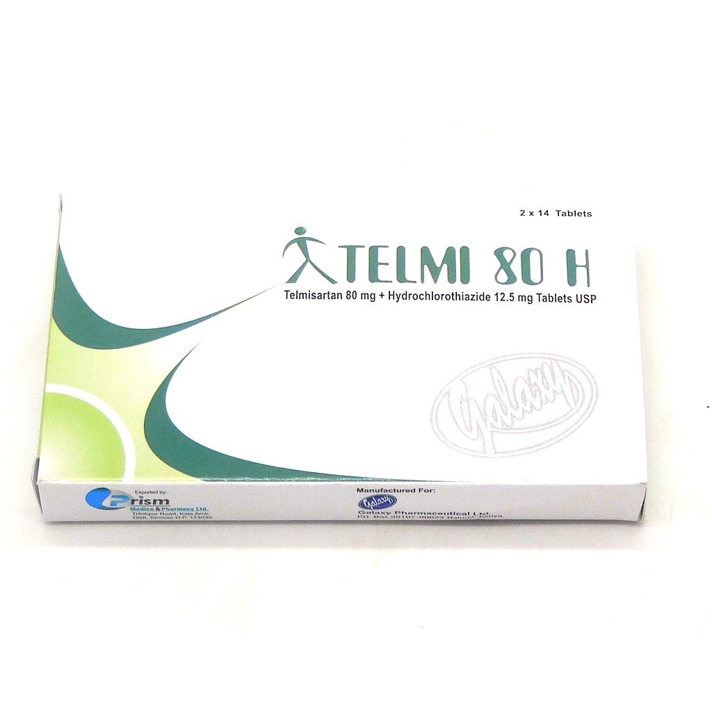 Telmisartan/HCTZ 80mg/12.5mg Tablets (Telmi 80H)
