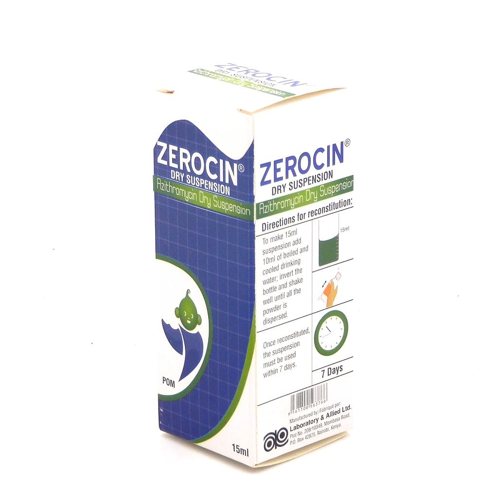 Azithromycin 200mg/5ml Suspension 15ml (Zerocin)
