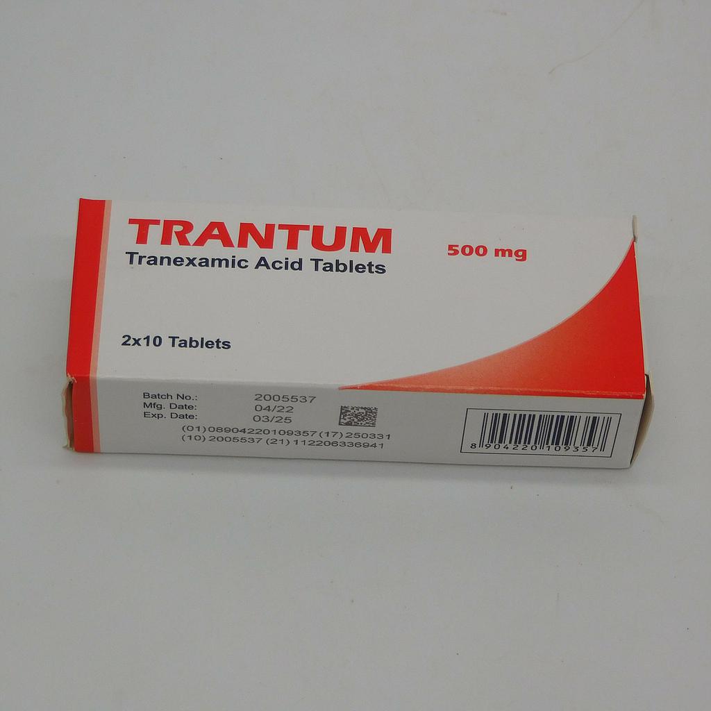 Tranexamic Acid 500mg Tablets (Trantum)