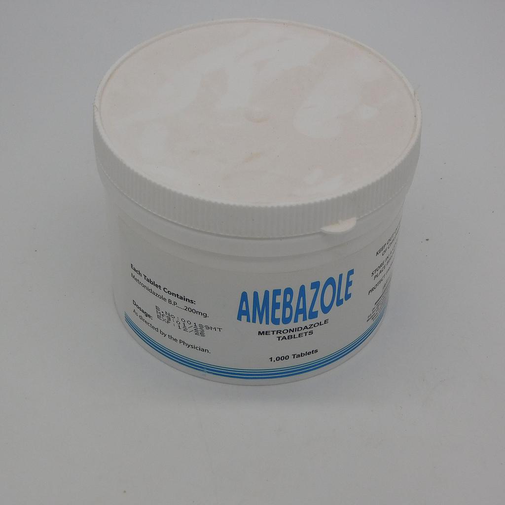 Metronidazole 200mg Tablets Tin (Amebazole)