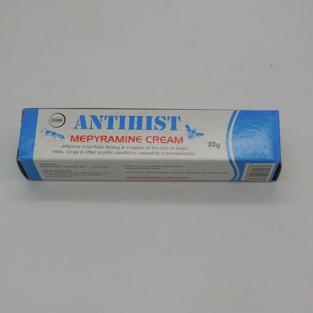 Mepyramine 2% Antihistamine Cream 20g (Antihist)