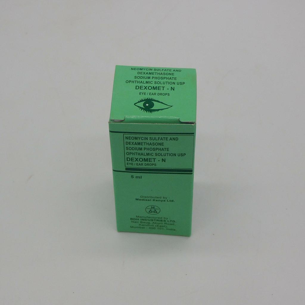 Neomycin Sulfate/Dexamethasone Sodium Phosphate Eye/Ear Drops 5ml (DEXOMET-N)