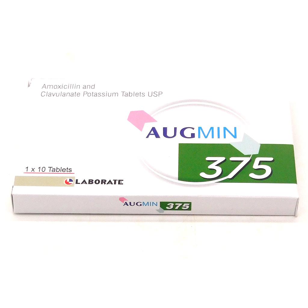 Amoxicillin/Clavulanate Potassium 375mg Tablets (Augmin)