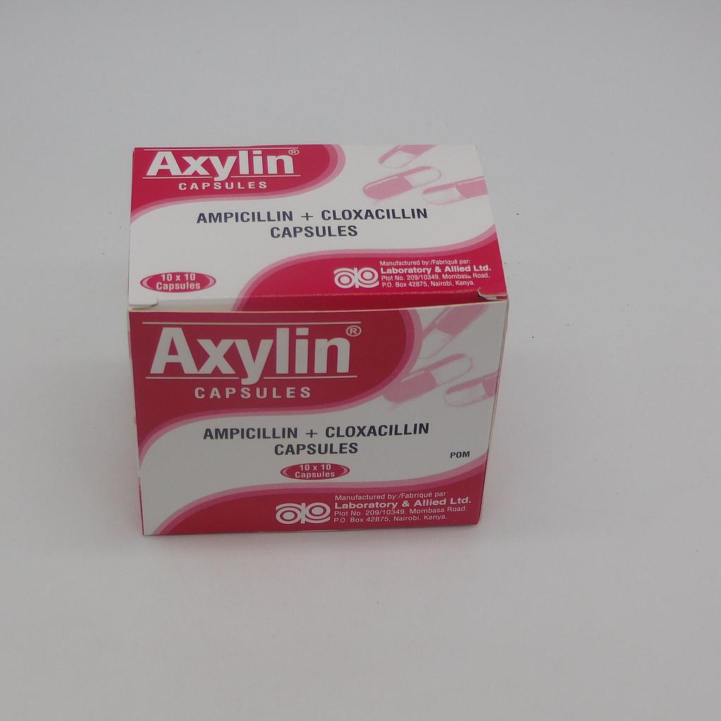 Ampicillin/Cloxacillin 500mg Capsules Blisters (Axylin)
