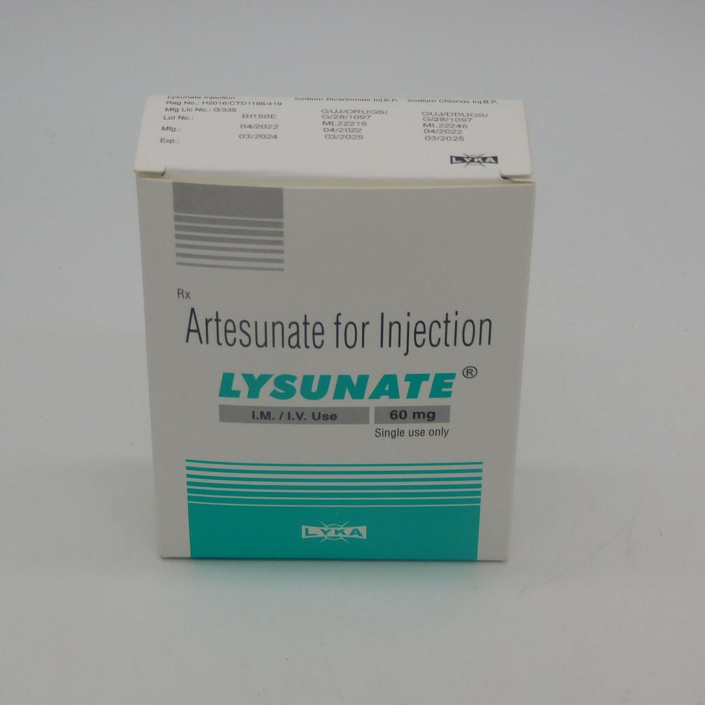 Artesunate 60mg Injection Ampoule (Lysunate)