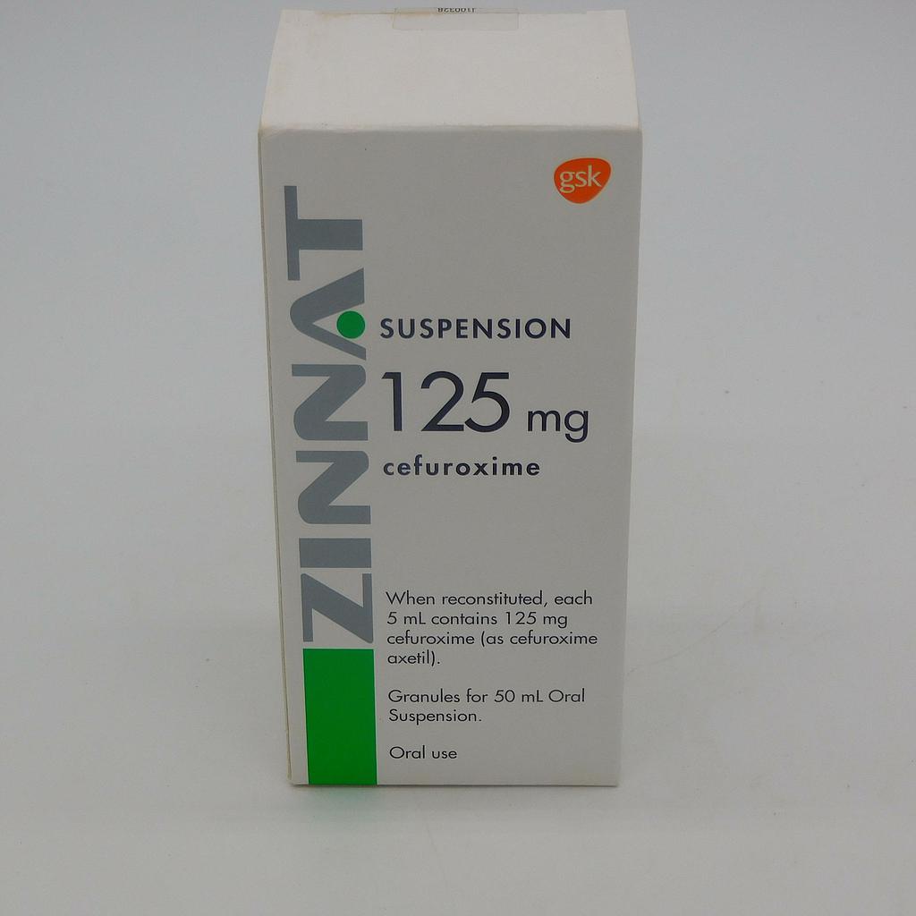 Cefuroxime Axetil 125mg/5ml Oral Suspension 50ml (Zinnat)
