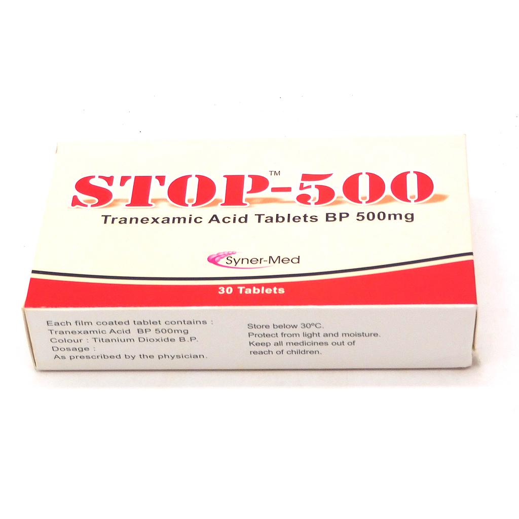 Tranexamic Acid 500mg Tablets (STOP 500)