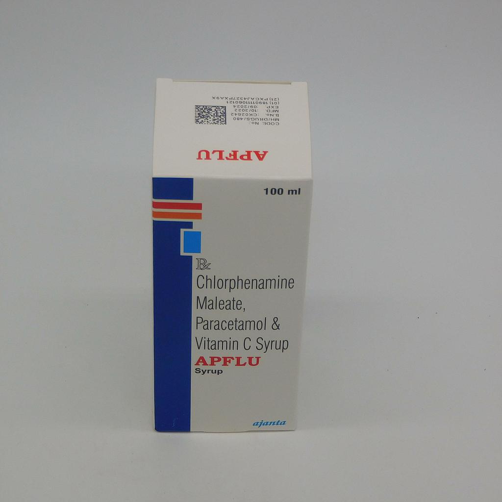 Chlorpheniramine maleate/Paracetamol/Vitamin C 0.5/120/50mg Syrup 100ml (APFLU)