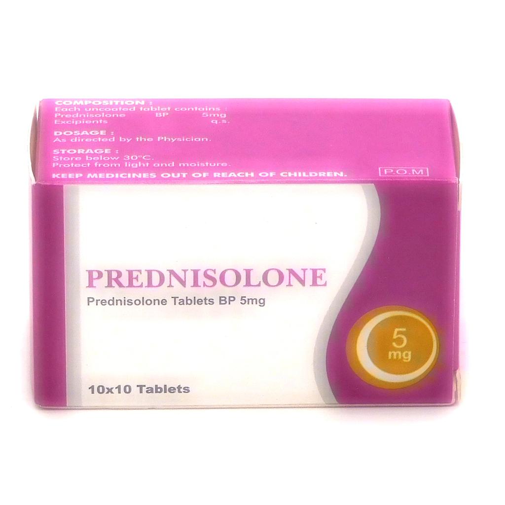 Prednisolone 5mg Tablets Blister (Zain)