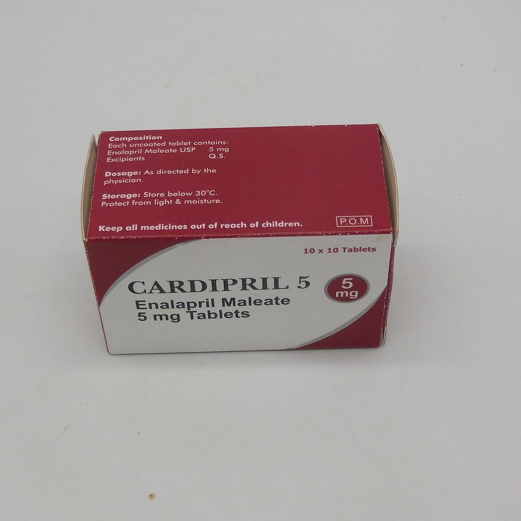 Enalapril 5mg Tablets (Cardipril) 