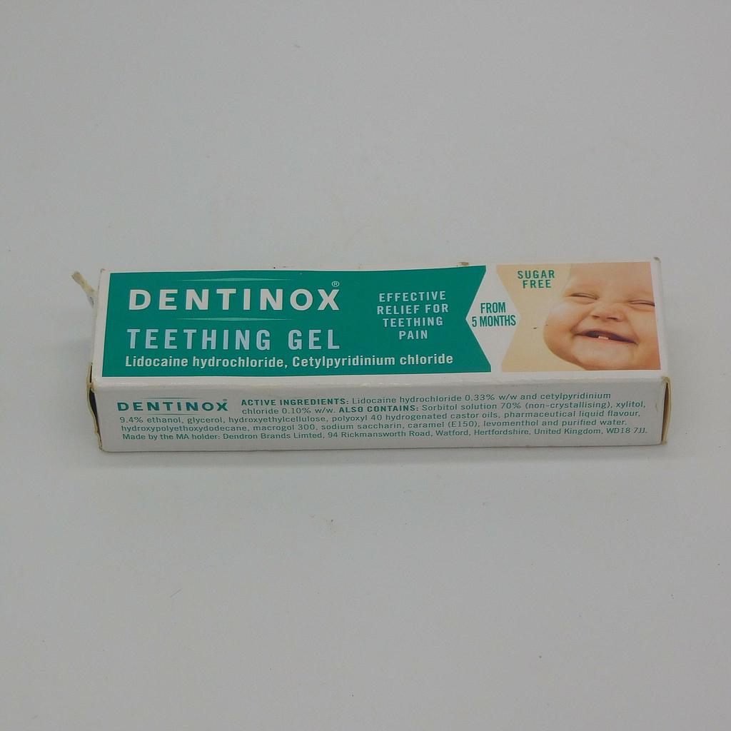 Lidocaine Hcl/Cetylpyridium Chloride 0.33%/0.10% 10g (Dentinox Teething Gel)