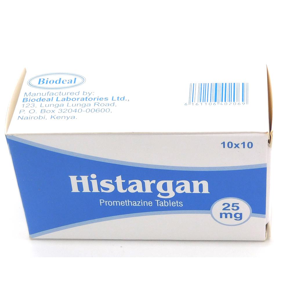 Promethazine 25mg Tablets Blisters (Histargan) 
