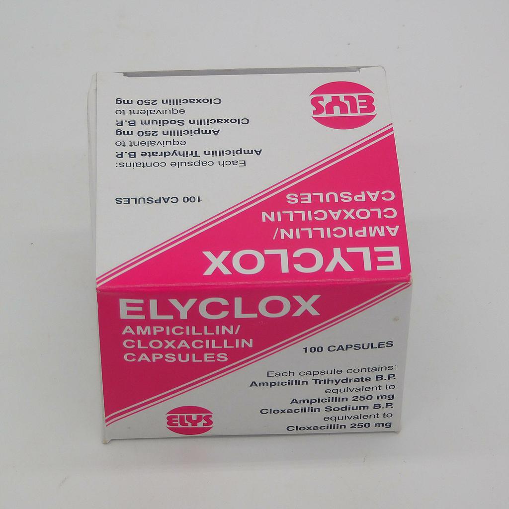Ampicillin/Cloxacillin 500mg Capsules Blisters (Elyclox) 