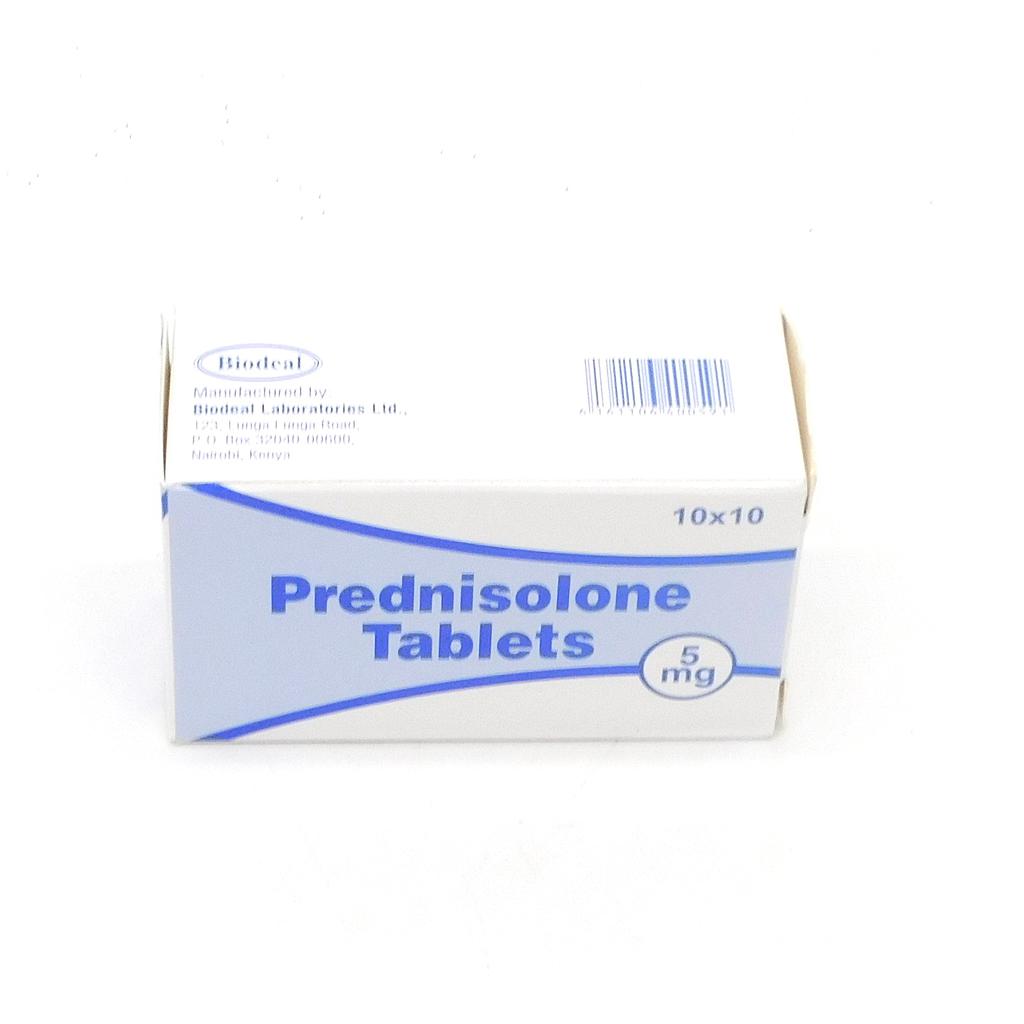 Prednisolone 5mg Tablets Blister (Biodeal)