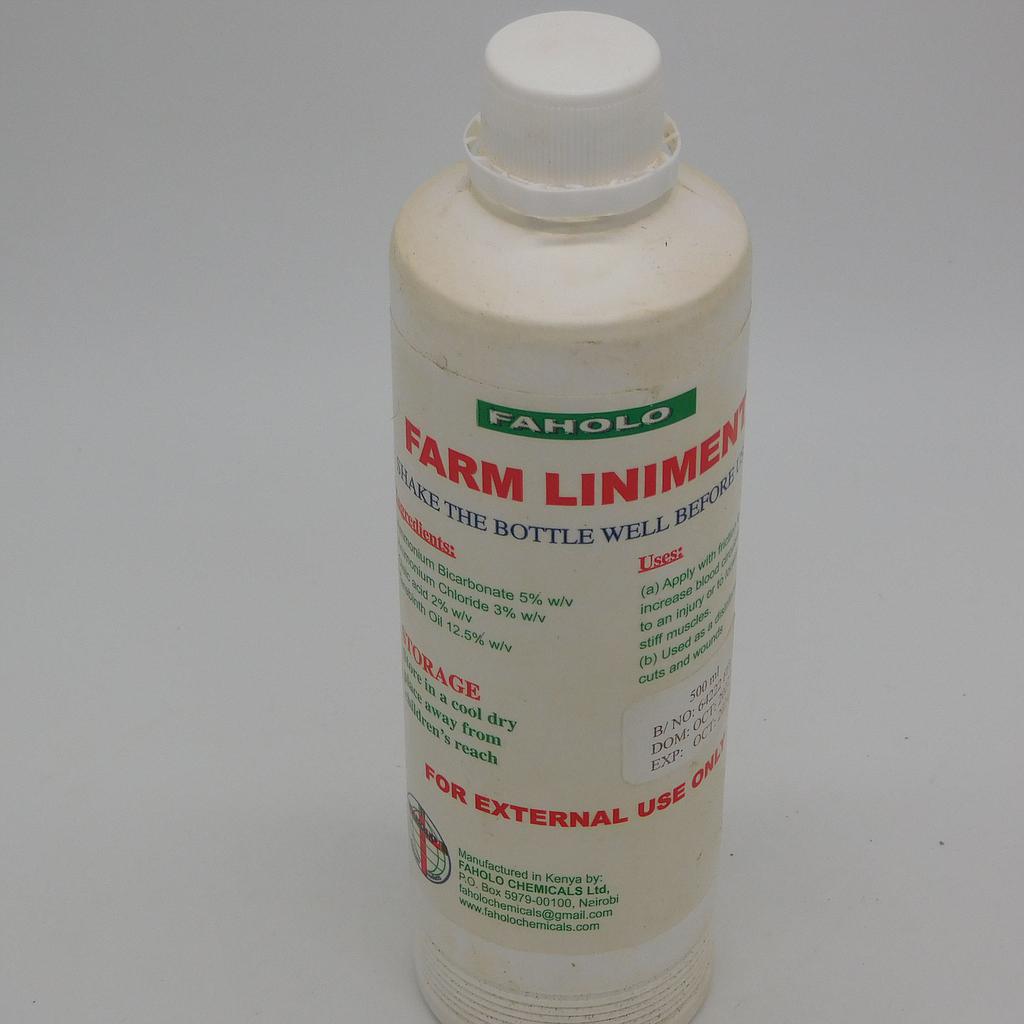 Farm Liniment 12.5% 500ml (Faholo)