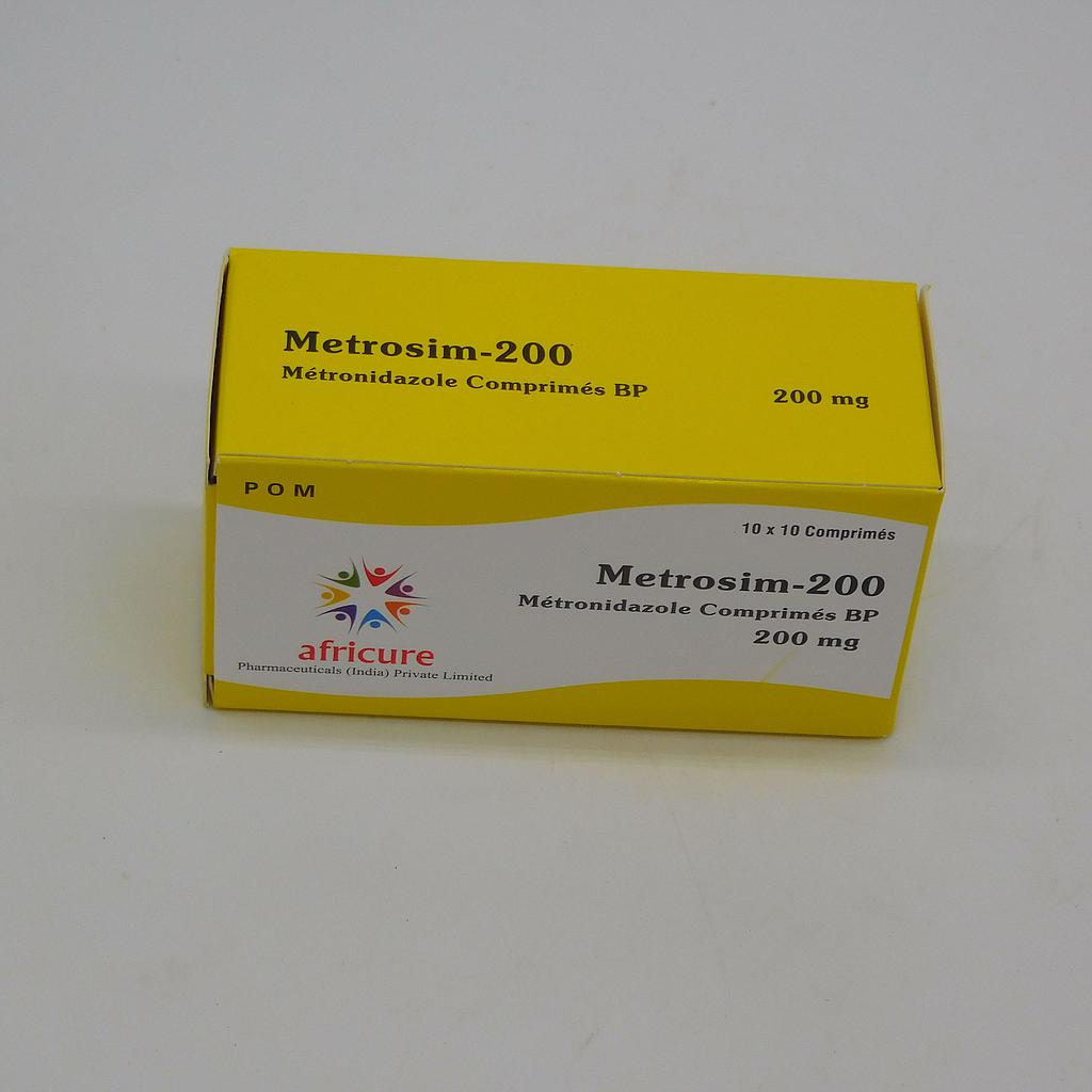 Metronidazole 200mg Tablets Blister (Metrosim) 