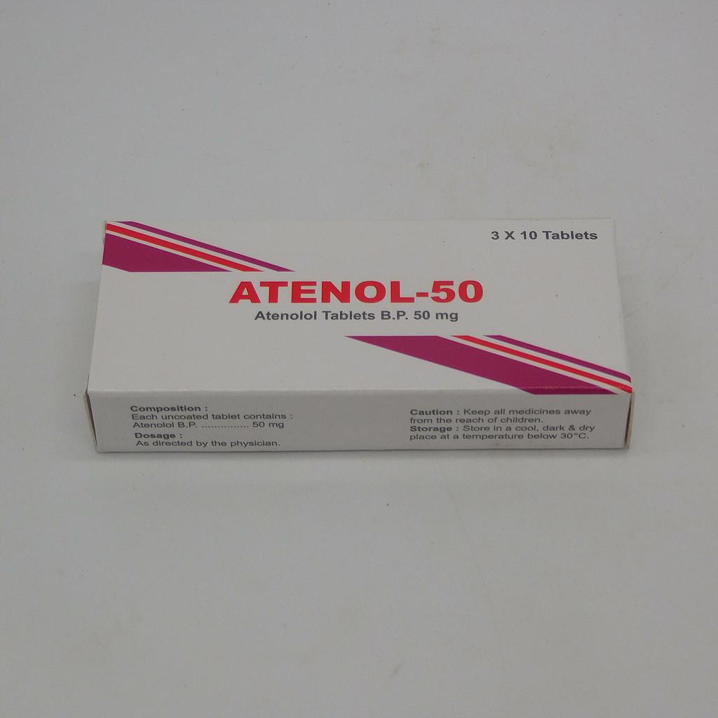 Atenolol 50mg Tablets (Atenol 50)