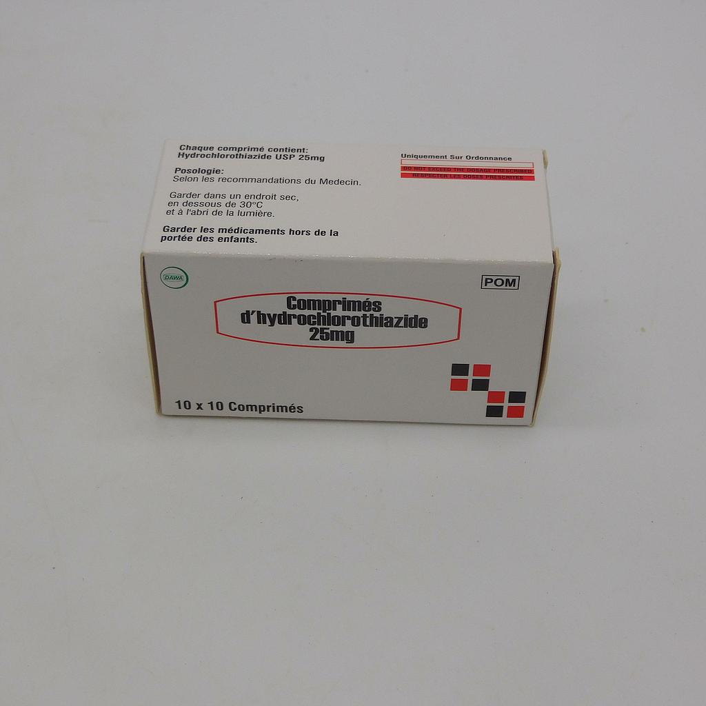 Hydrochlorothiazide 25mg Tablets (Dawa)