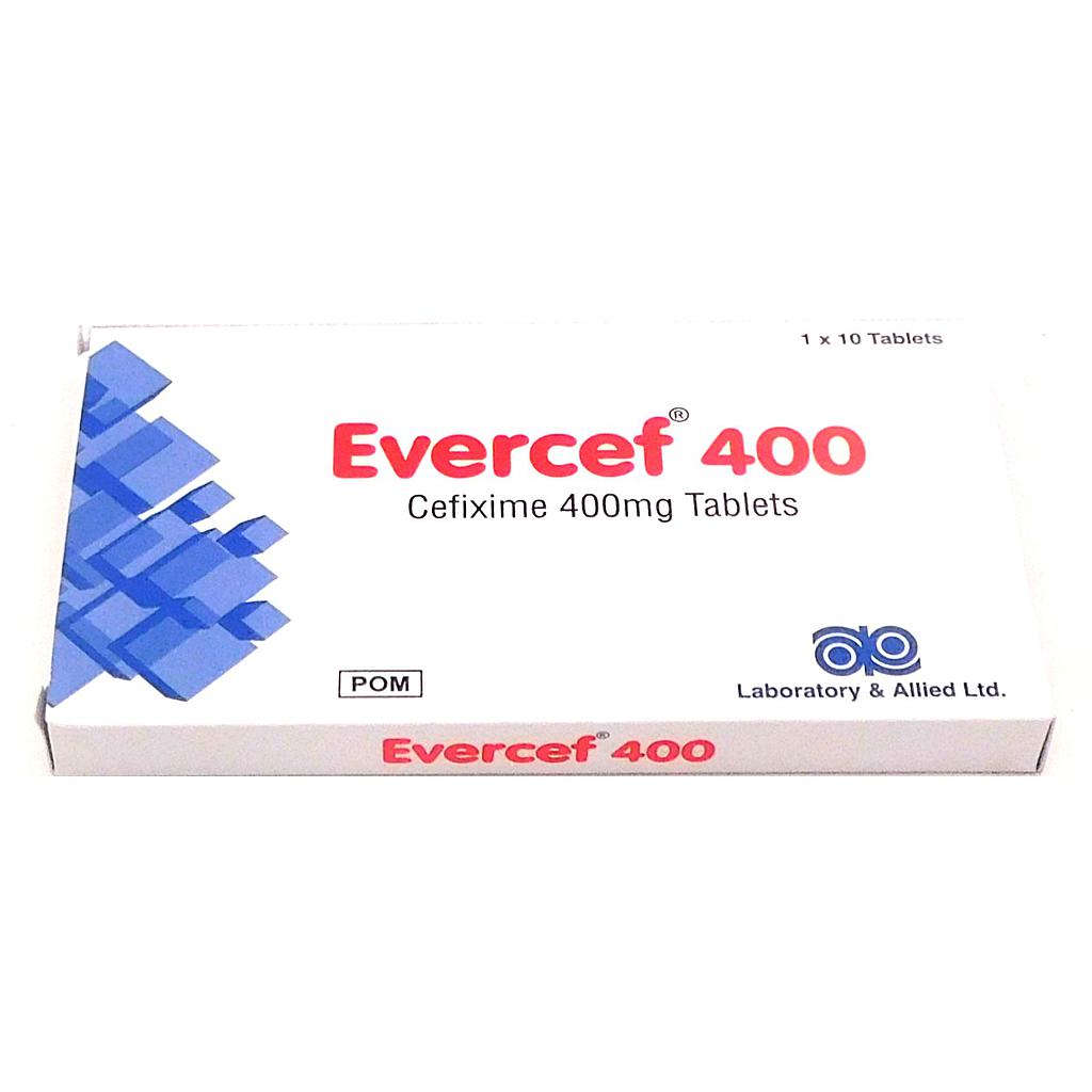 Cefixime 400mg Tablets (Evercef-400)