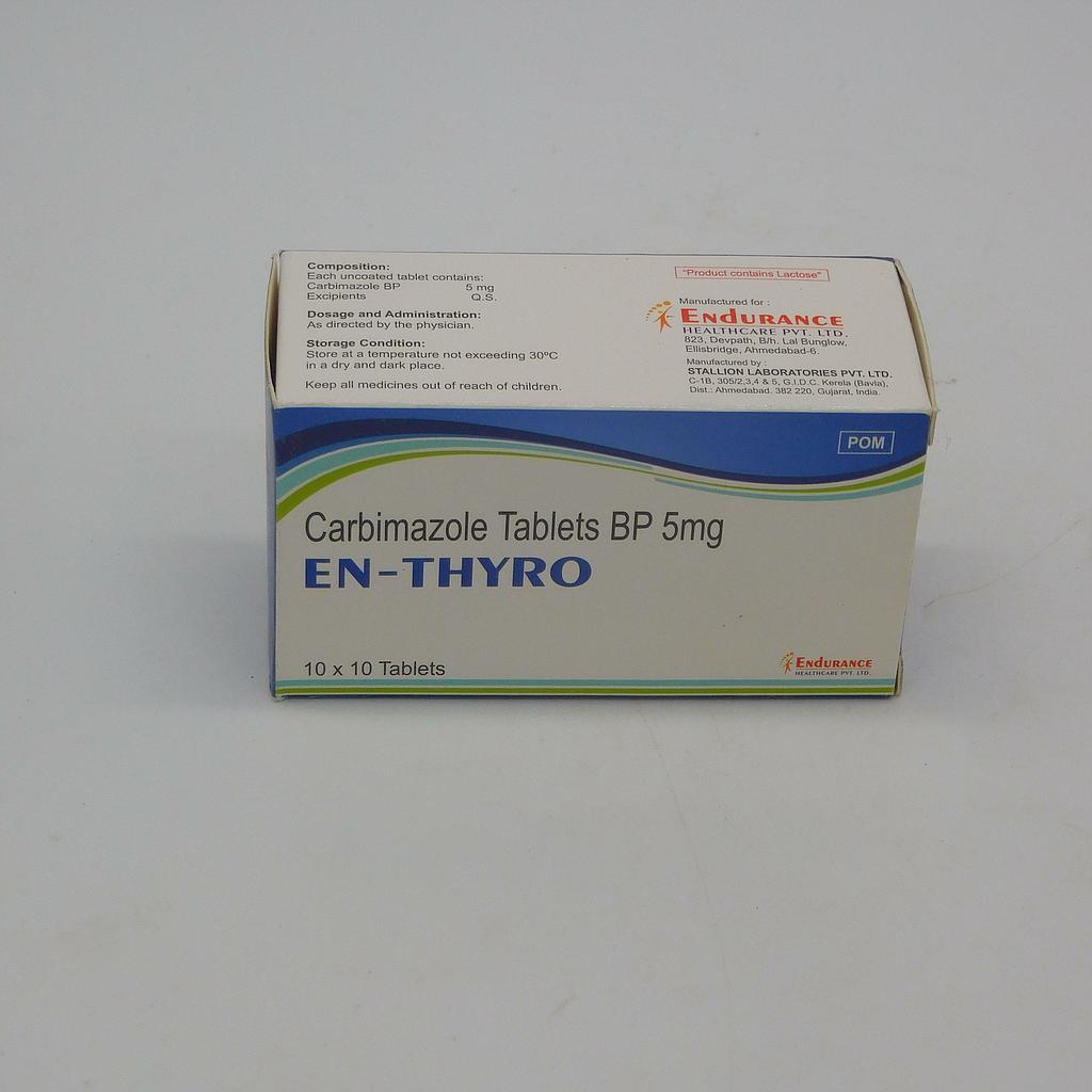 Carbimazole 5mg Tablets (En-thyro)