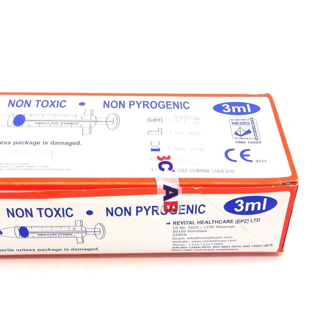 Syringe 3cc With Needle (EPZ)