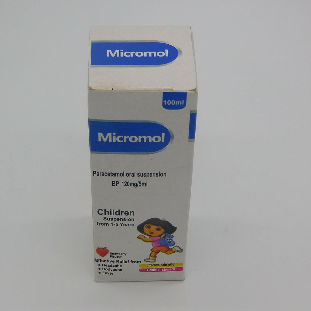 Paracetamol Suspension 100ml (Micromol)