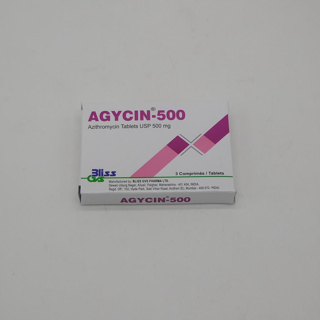 Azithromycin 500mg Tablets (Agycin)