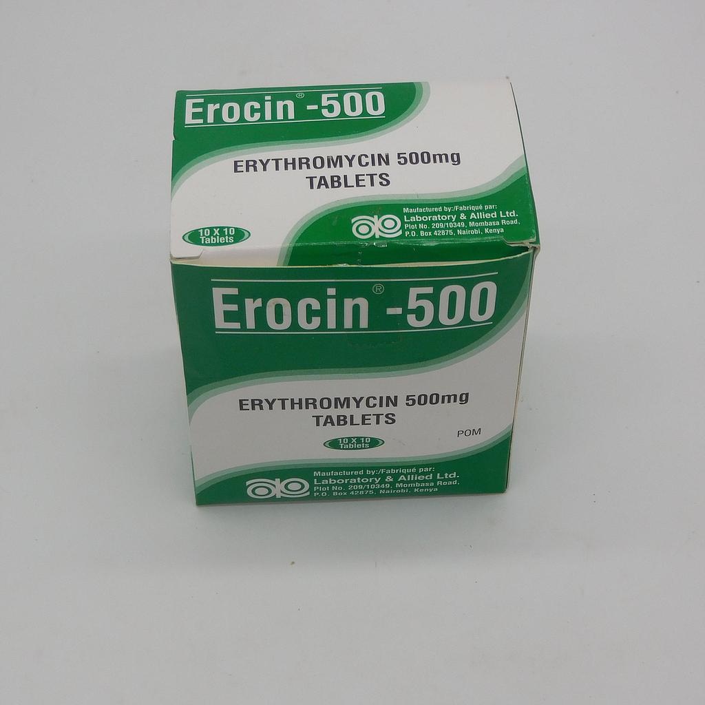 Erythromycin 500mg Tablets Blister (Erocin 500)