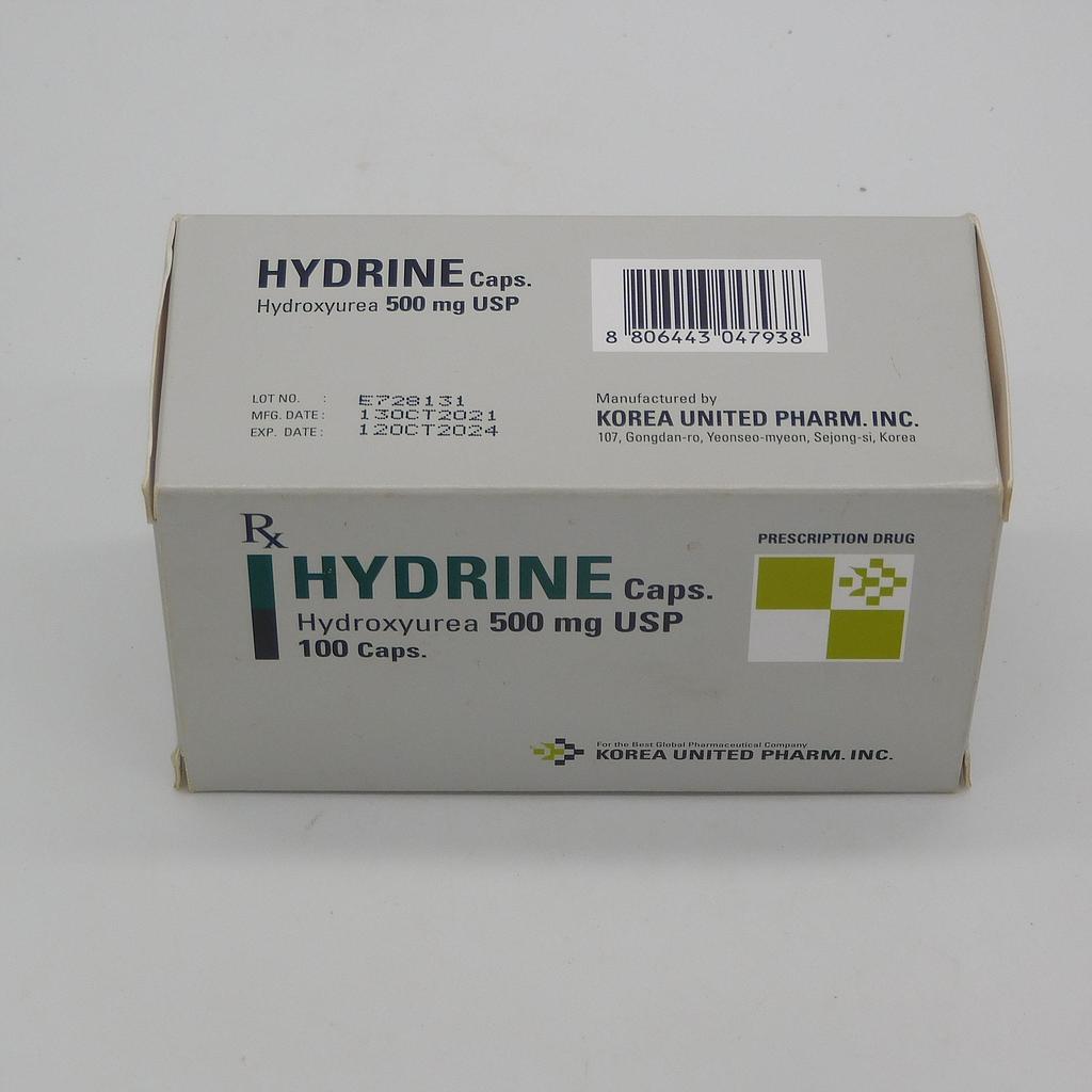 Hydroxyurea Capsules 500mg (Hydrine)