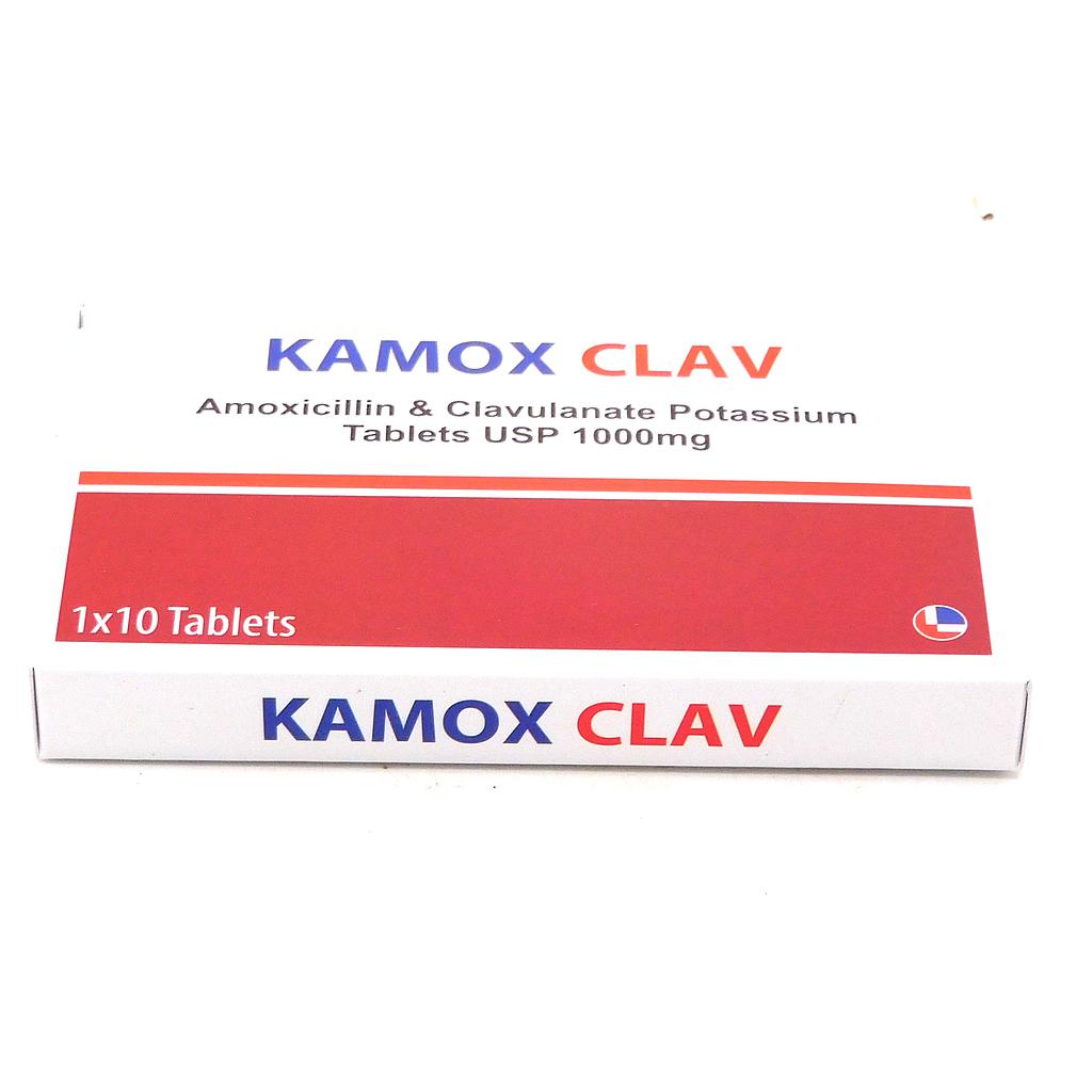 Amoxicillin/Clavulanate Potassium 1g Tablets (Kamox Clav)