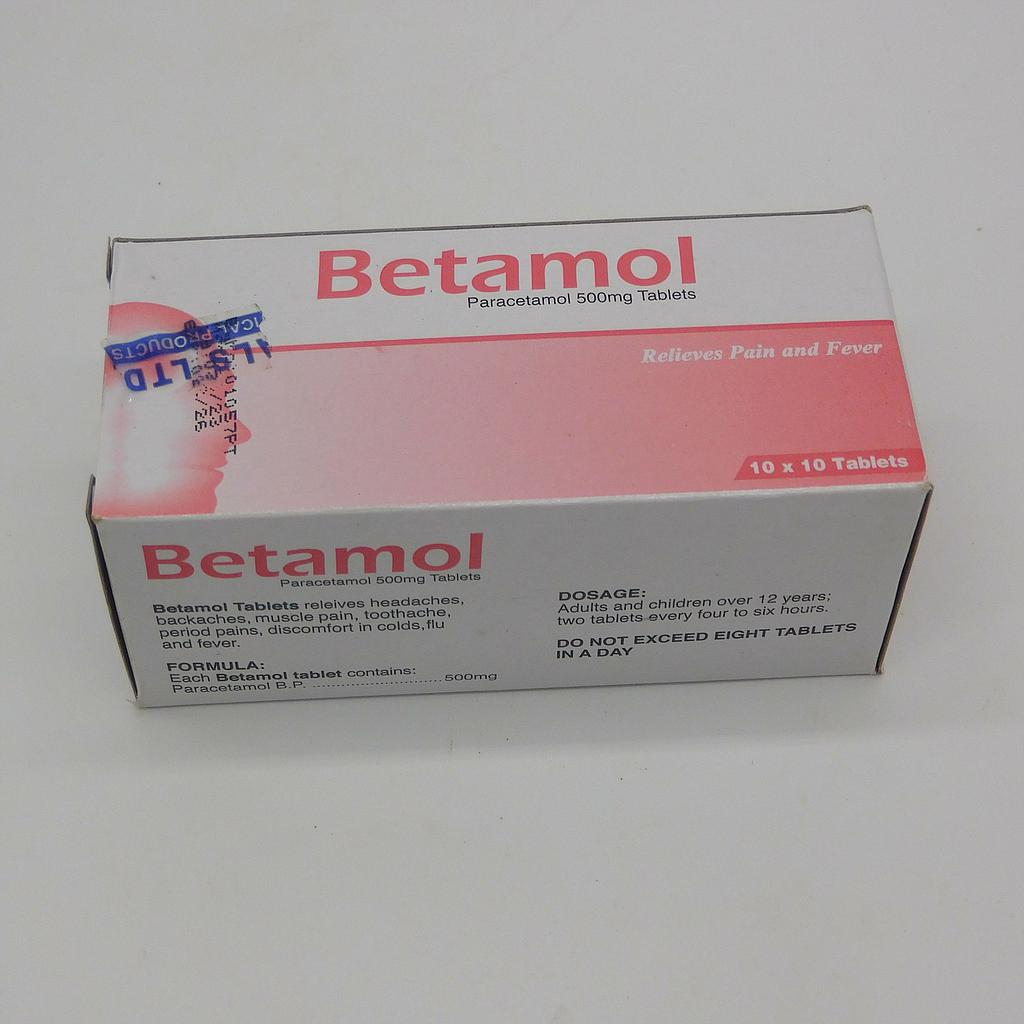 Paracetamol 500mg Tablets Blister (Betamol)