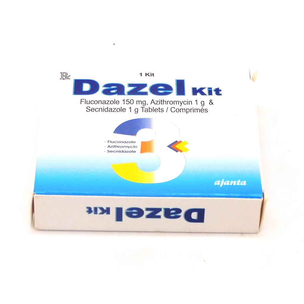 Fluconazole/Azithromycin/Secnidazole 150/1000/1000mg (Dazel Kit)
